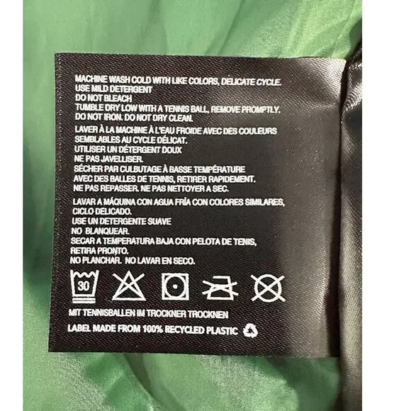 Bernie Bernardo Color Block Puffer Vest Green Black Women's Size Medium NWT - Picture 7 of 13